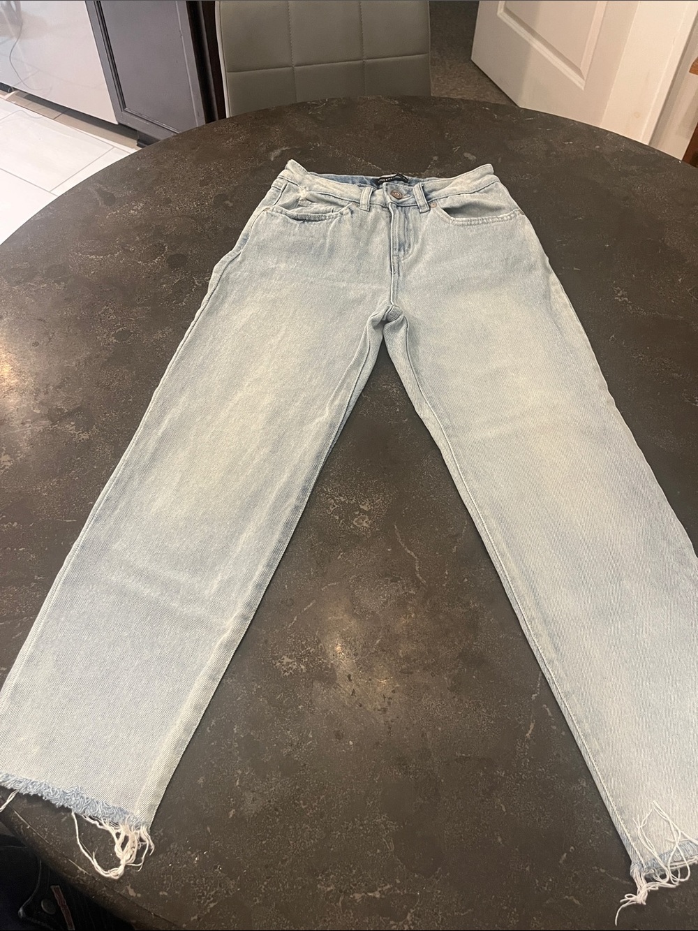 Sincerely Jules Light Blue Straight Leg Jeans - Picture 2 of 3